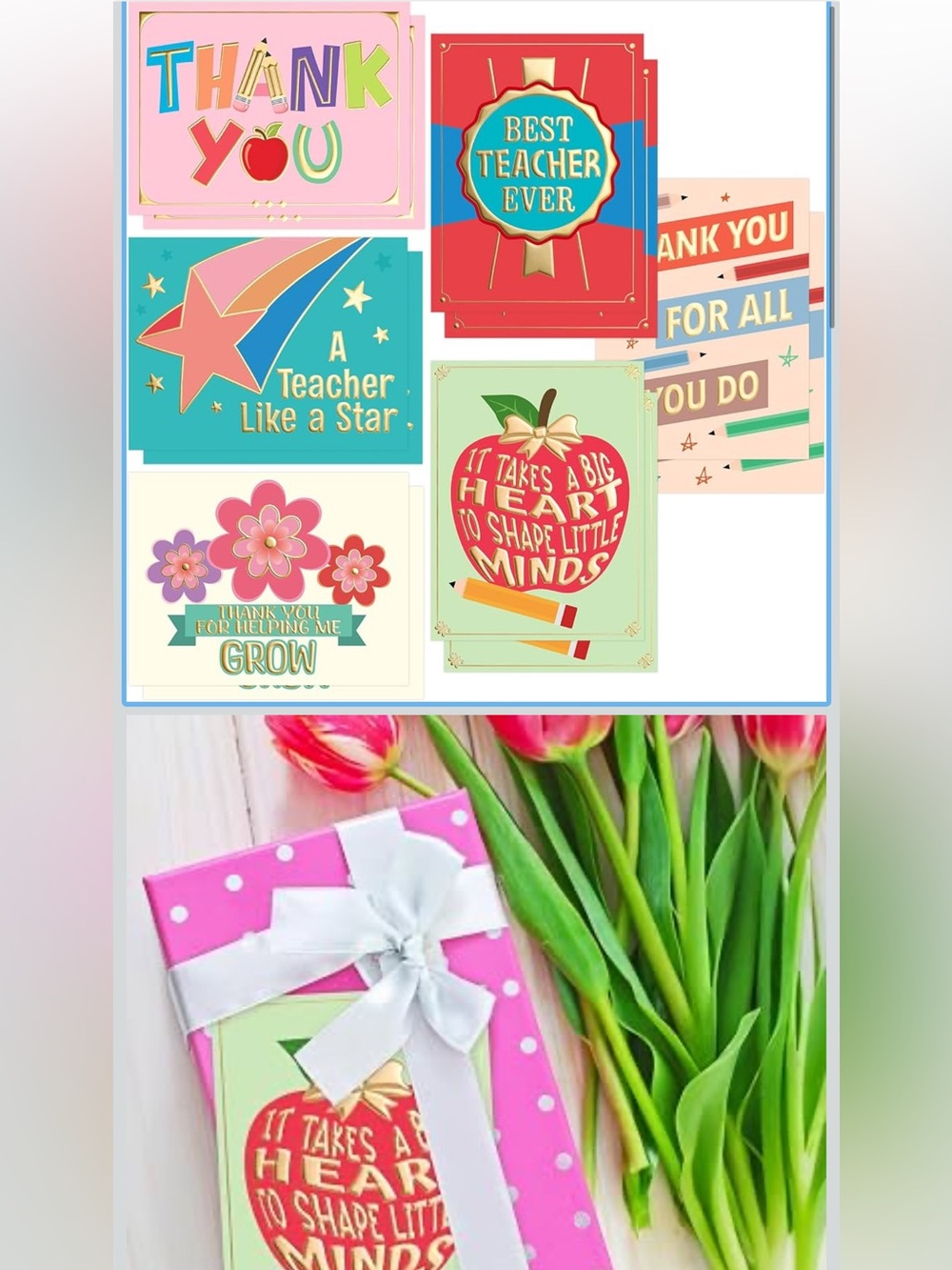 NIB Fancy Land 24 Pcs Teacher Appreciation Cards with Envelopes Thank You Cards - Picture 2 of 2